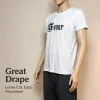 A simple white short-sleeved T-shirt showcases comfortable and versatile casual wear full image